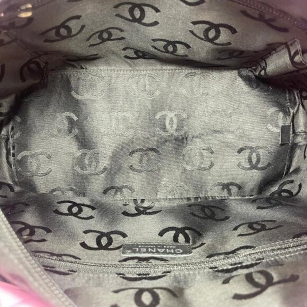 Authentic CHANEL Cambon Ligne Tote Large Pink Quilted Calfskin Leather Purse Bag - Picture 11 of 16